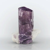 Purple Scapolite Crystal on Calcite